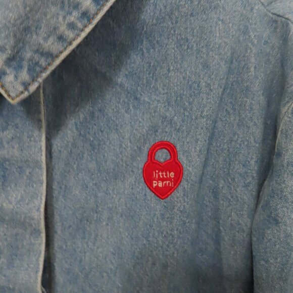 Parni Girls Long Sleeve Denim Shirtdress - Picture 8 of 9